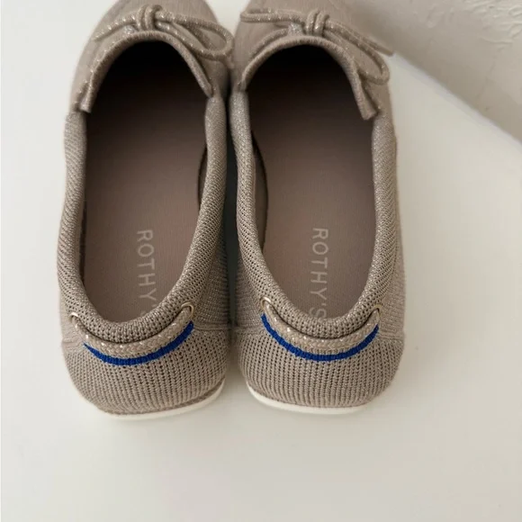 Rothy's Women's Beige Loafers with Bow Detail - Picture 5 of 5